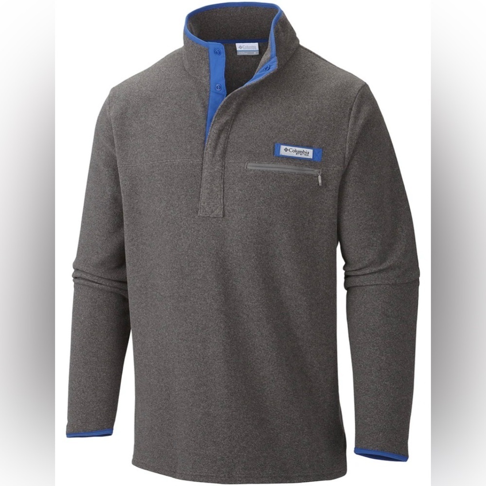 Columbia Charcoal and Cobalt Pullover XL
